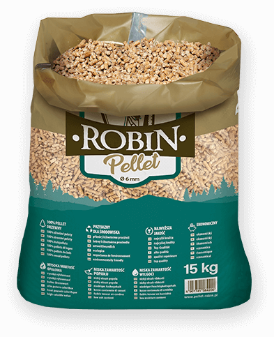 worek pelletu opałowego Robin do kupienia w Zelowie lub sklepie internetowym